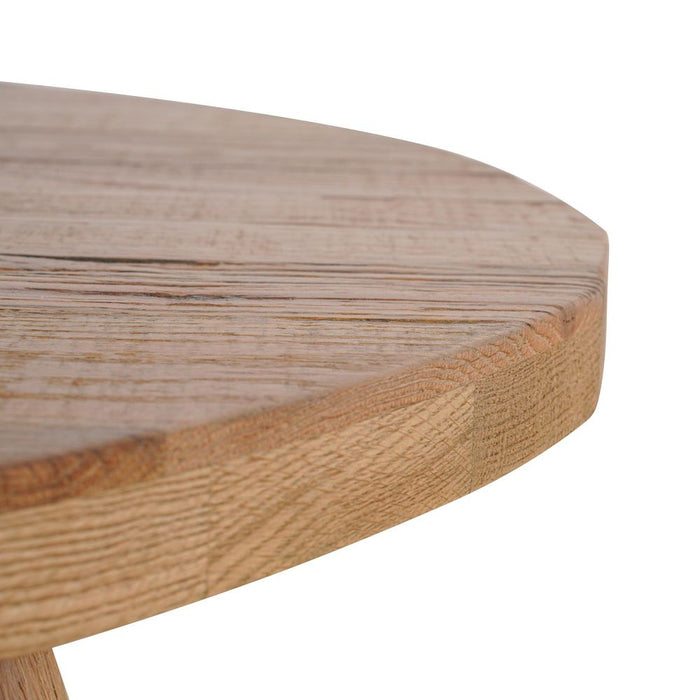 Freya Round Elm Coffee Table Natural - OWAL007
