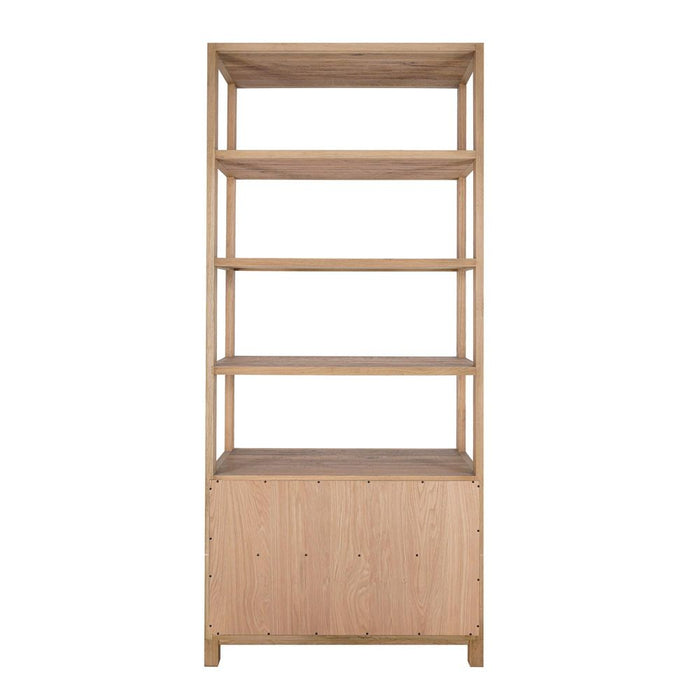 Amelia Oak Bookcase Console Table Natural - OWAL016
