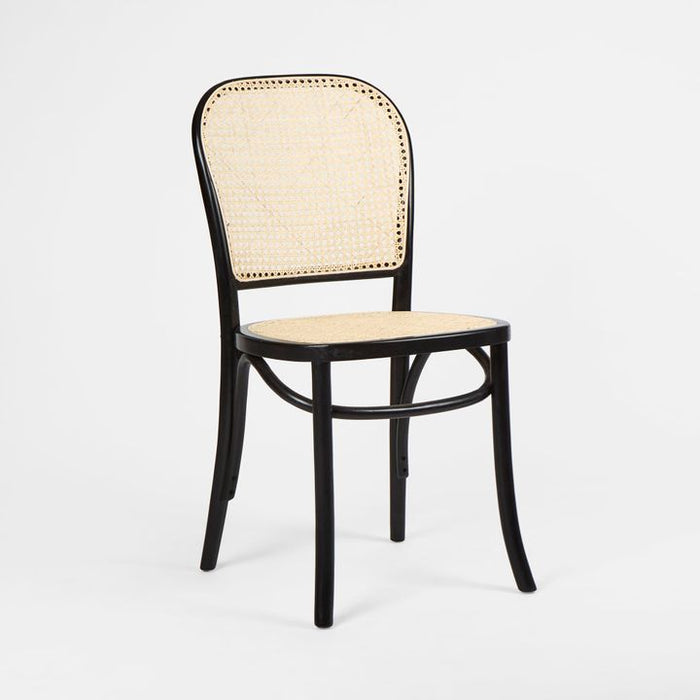 Nook Dining Chair Natural Seat Black- OWDIN005