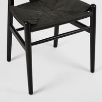 Atlas Dining Chair Frame Black - OWDIN002