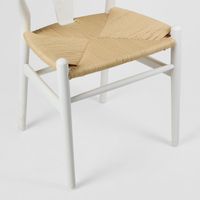 Atlas Dining Chair Frame White - OWDIN003