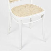 Nook Dining Chair Natural Seat White - OWDIN006