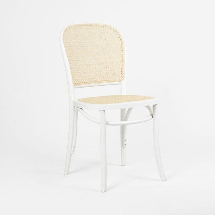 Nook Dining Chair Natural Seat White - OWDIN006