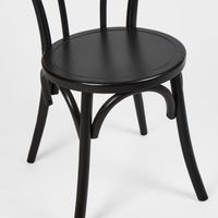 Elise Elm Wood Dining Chair Black - OWDIN012