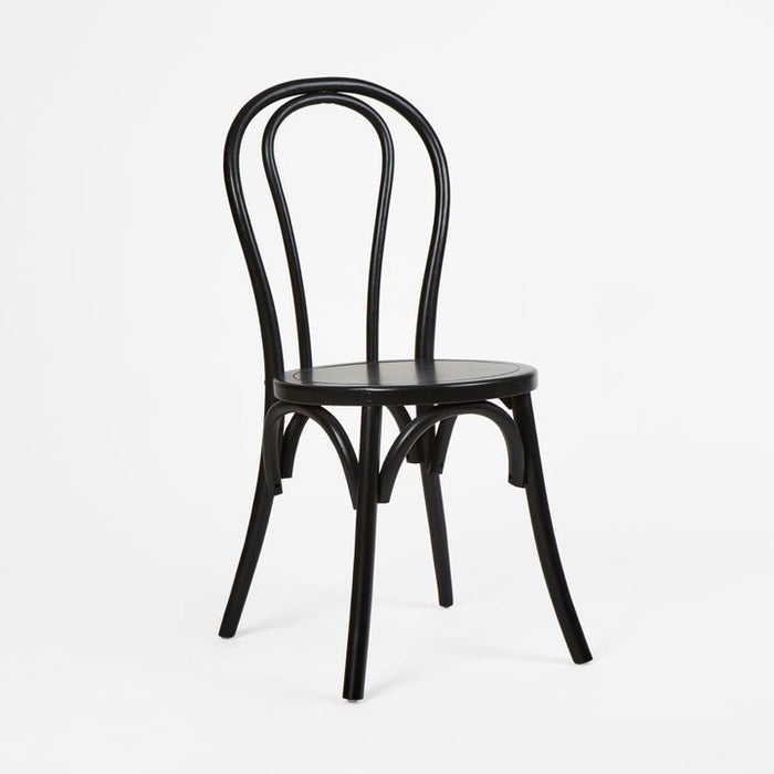 Elise Elm Wood Dining Chair Black - OWDIN012