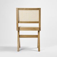 Lexi Scissor Side Chair Oak Frame Natural - OWDIN009