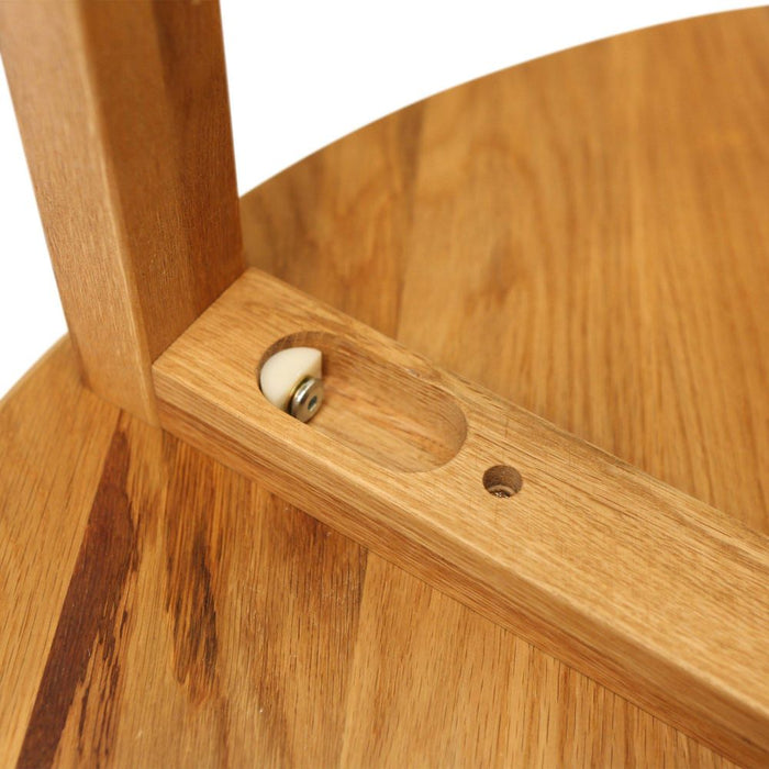 Oslo Round Oak Coffee Table Lacquered Finish Natural - OWQD0010XN