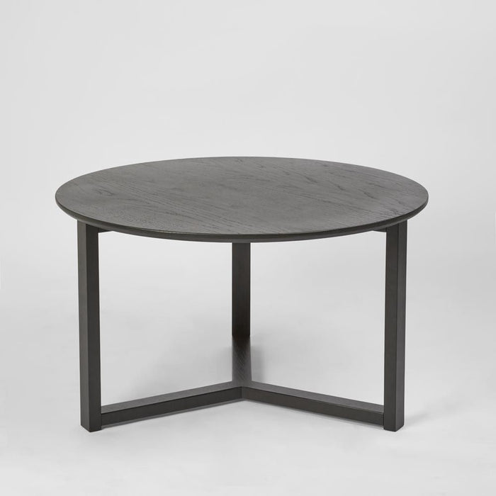 Oslo Round Oak Coffee Table Lacquered Finish Natural - OWQD0010XN