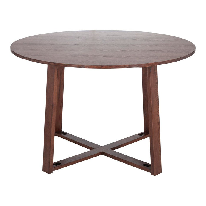 Olwen Wood Round Dining Table Brown - OWQD0012LW