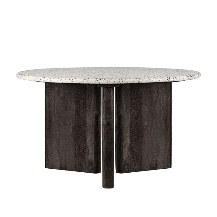 Bonnie Dining Table White & Black Base - MRDFUR0198