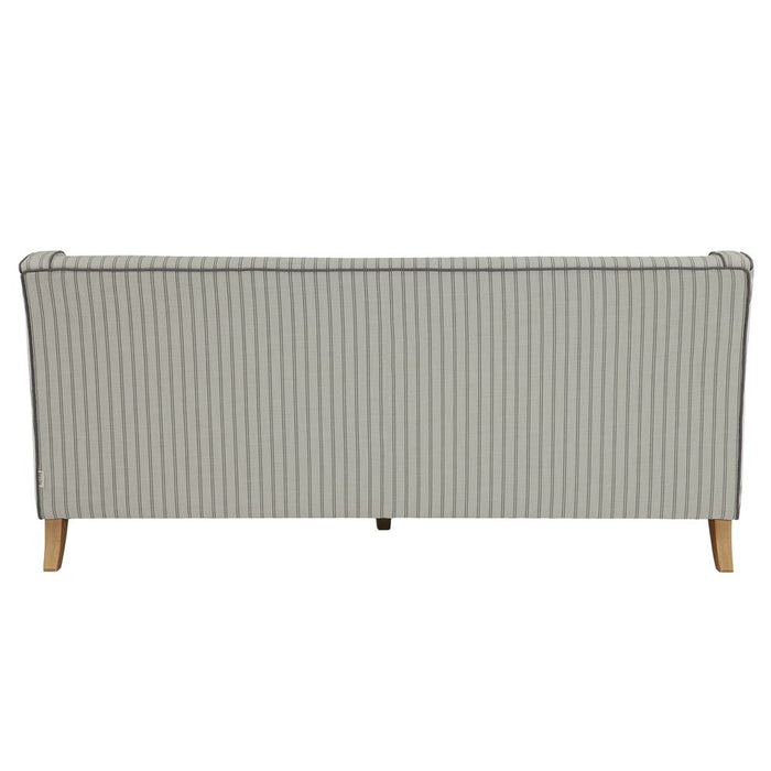 Bondi Hamptons 3 Seat Sofa Pin Stripe Blue & White - OWFL0227P-3