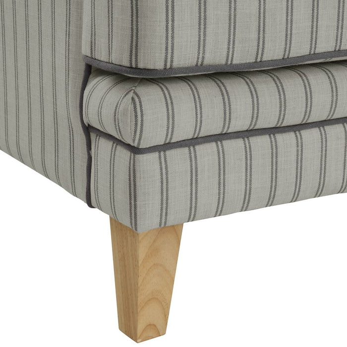 Bondi Hamptons 3 Seat Sofa Pin Stripe Blue & White - OWFL0227P-3