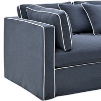 Marbella Modular Sofa Seat Slip Cover Navy - OWFL0400NV-CA
