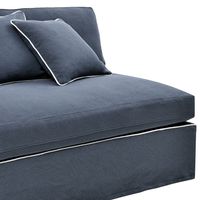 Marbella Modular Sofa Seat Slip Cover Navy - OWFL0400NV-CA