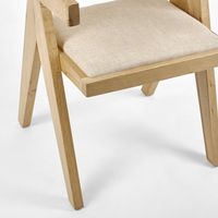 Lexi Scissor Armchair Oak Frame Natural - OWDIN007