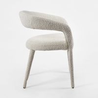 Nolan Boucle Fabric Dining Chair White - OWKK001