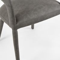 Nolan Leather Dining Chair Black - OWKK003