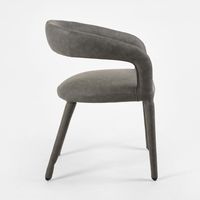 Nolan Leather Dining Chair Black - OWKK003