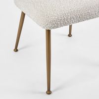 Desire Boucle Fabric Dining Chair White - OWKK004
