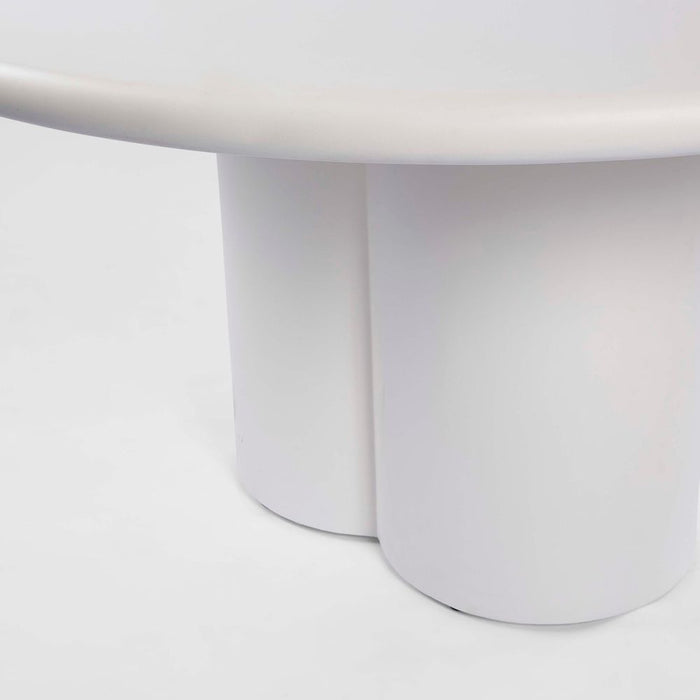 Chloe MDF Dining Table Round White - MRDFUR0154
