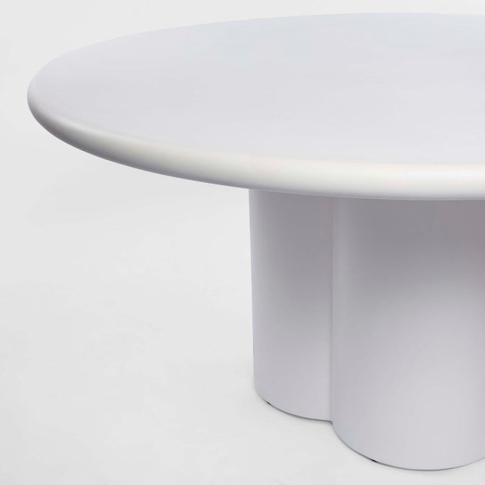 Chloe MDF Dining Table Round White - MRDFUR0154