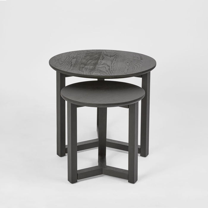 Olwen 2 Piece Coffee Table Set Black - OWQD0004BN