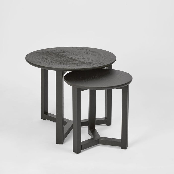 Olwen 2 Piece Coffee Table Set Black - OWQD0004BN