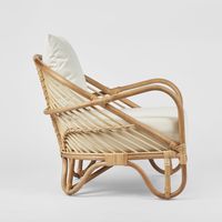 Alexi Armchair Natural & White - OWBER001