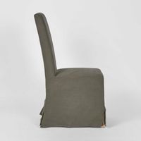 Ville Slip Cover Dining Chair Grey - FUR0156