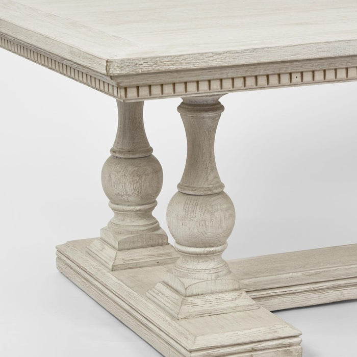 Ville Oak Coffee & Side Table White - FUR0240