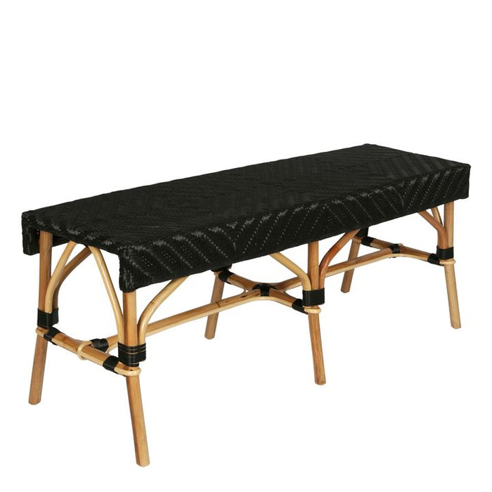 Missoli Outdoor Under Cover Bench Black - FUR2218BL