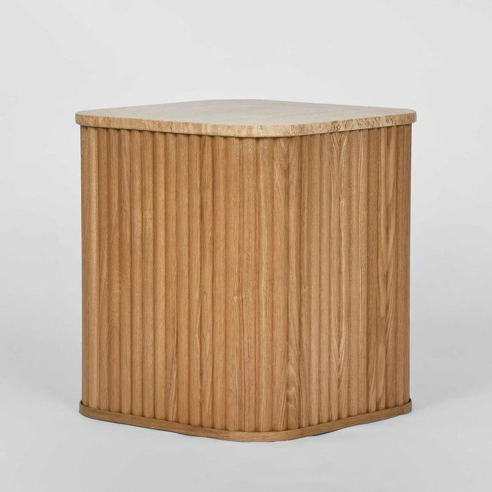 Travertine Coffee & Side Table Natural - FUR0117