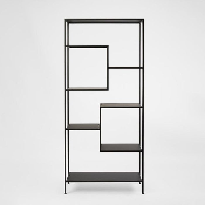 Cremorne Iron Shelving Unit Black - FUR0238