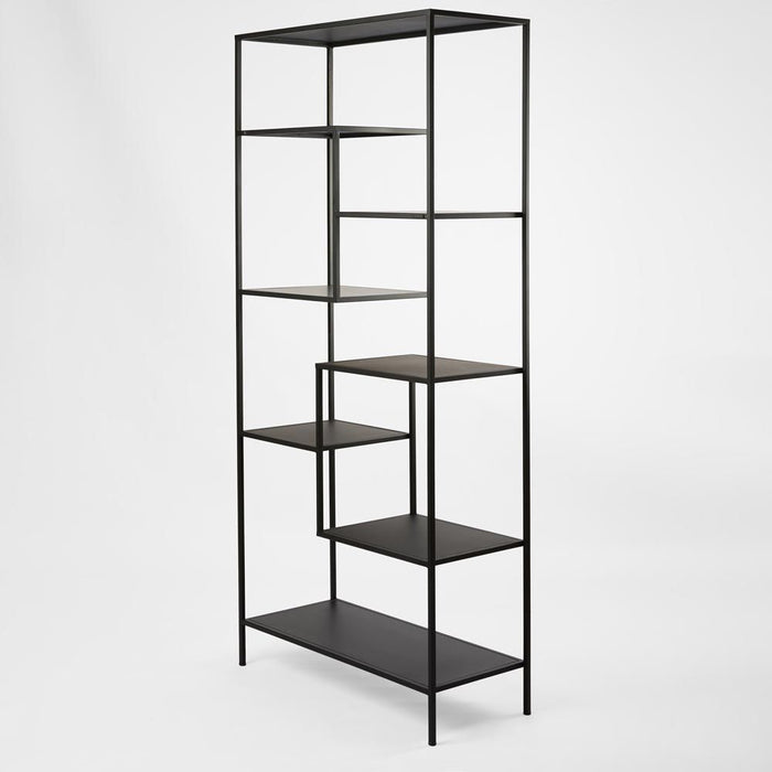 Cremorne Iron Shelving Unit Black - FUR0238