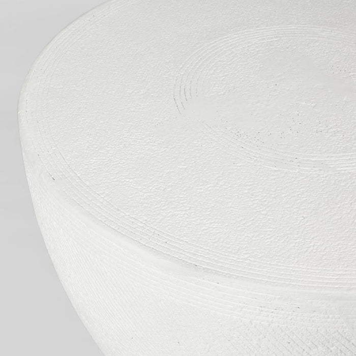 Vetro Ridged Cement Coffee & Side Table Natural - FUR729