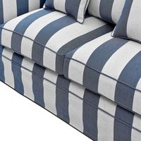 Noosa Hamptons 2 Sofa Denim/Cream Seat Slip Cover Blue - OWFL0226DS-2C