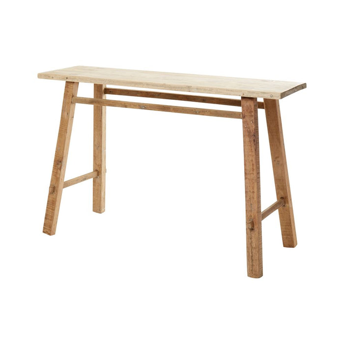 Recycled Teak Console Table Light Natural - FUR1053NAT