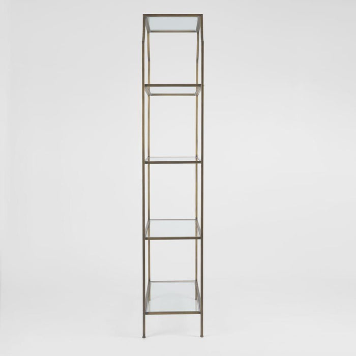 Palladium Iron and Glass Shelves Brass - OWMF0063