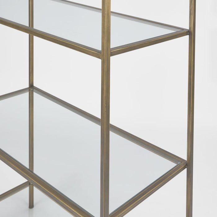 Palladium Iron and Glass Shelves Brass - OWMF0063