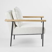 Liam Armchair Ivory & Natural - GDFUR3290