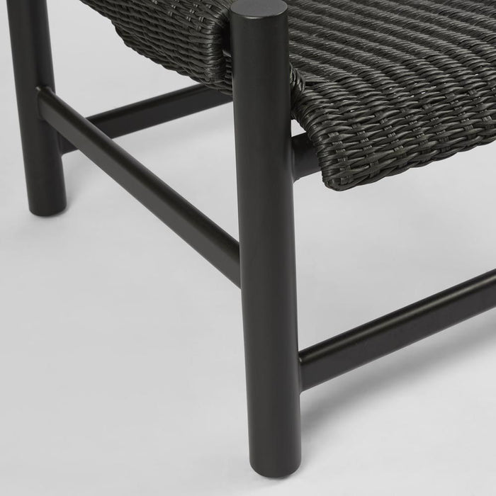 Riven Outdoor Occasional Chair Black - MRDFUR693