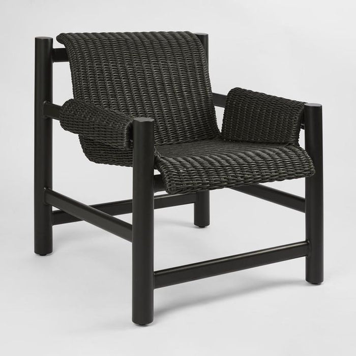 Riven Outdoor Occasional Chair Black - MRDFUR693