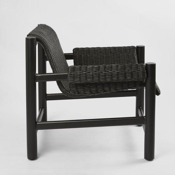 Riven Outdoor Occasional Chair Black - MRDFUR693
