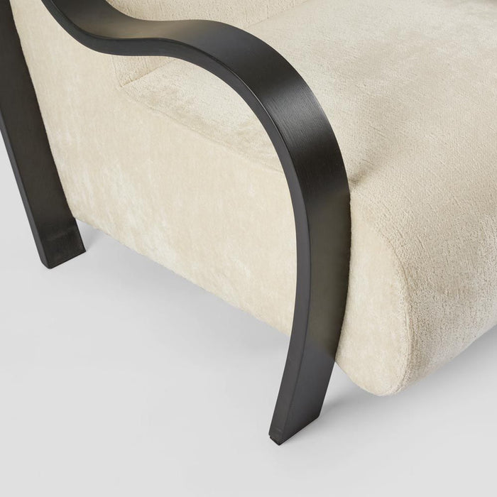 Apollo Armchair Ivory & Black - MRDFUR696