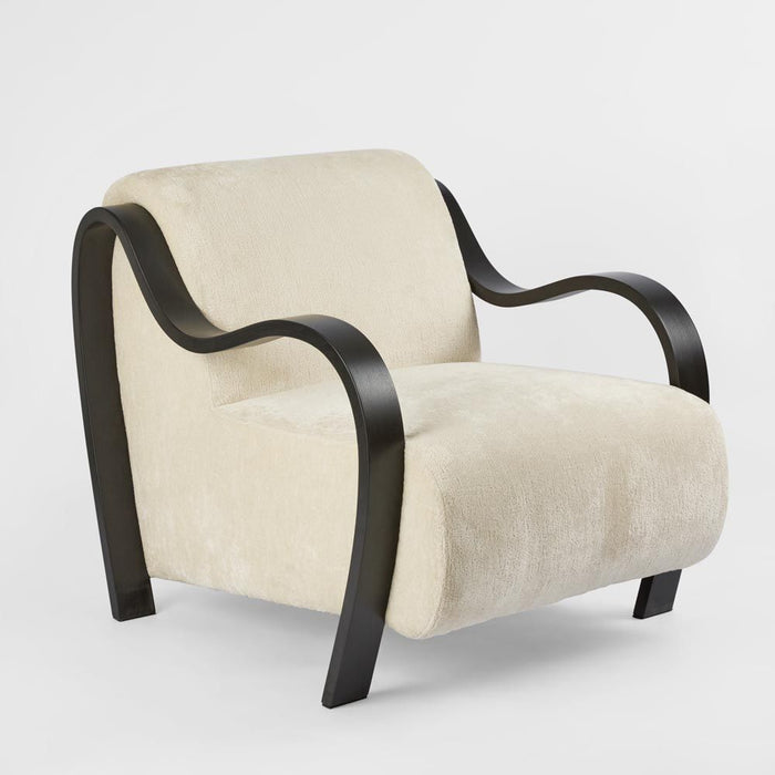 Apollo Armchair Ivory & Black - MRDFUR696