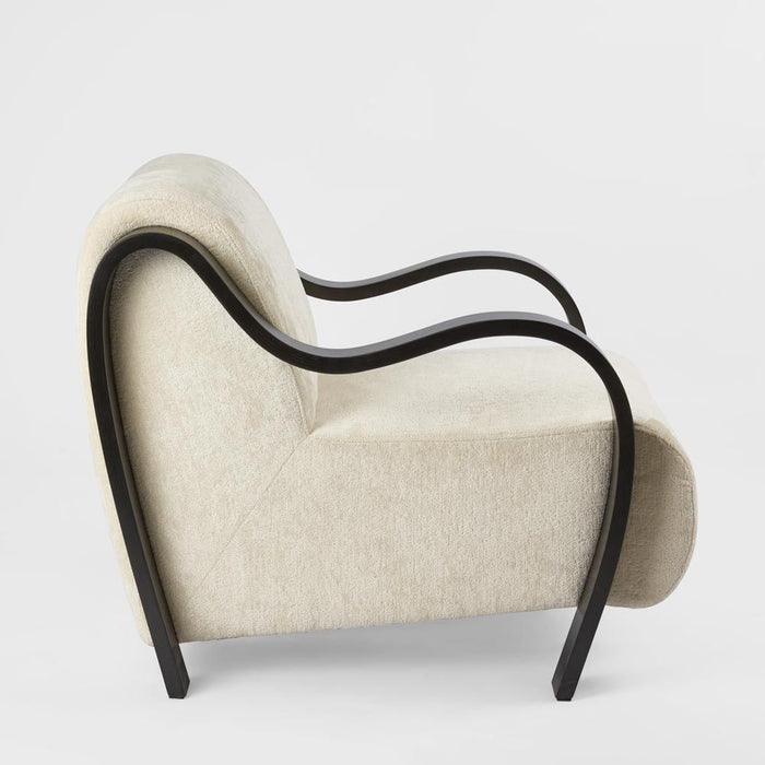 Apollo Armchair Ivory & Black - MRDFUR696