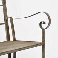 Luxembourg Metal Verandah Seat Zinc - PPFUR9156