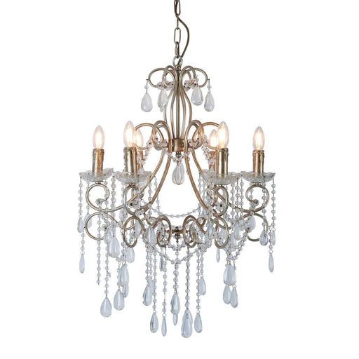 Buy Chandeliers Australia Raphael Chandelier Antique Silver - ELZR88126ASL