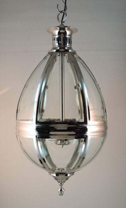 Buy Ceiling Lanterns Australia Saville 3 Light Chandelier Shiny Nickel - ELCITFR3975SH