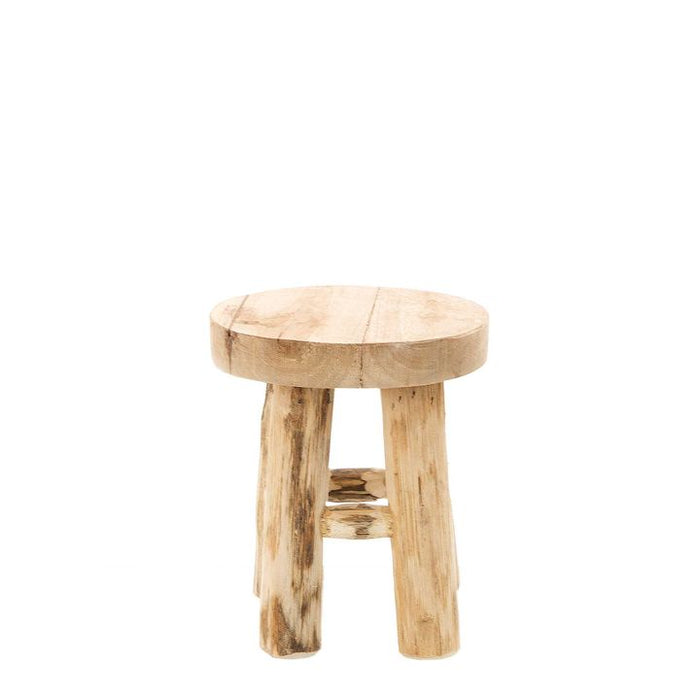 Stool Teak Wood Natural - D409